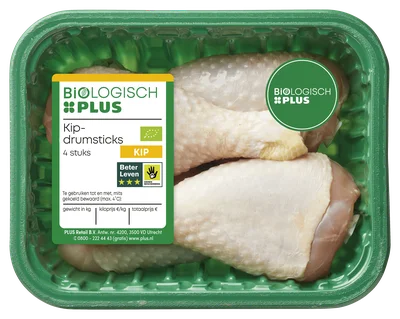 Biologisch PLUS Kipdrumsticks
