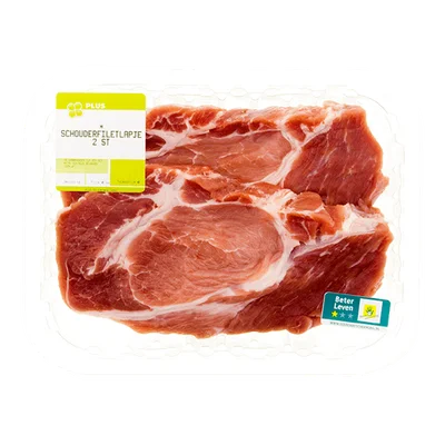 PLUS Schouderfiletlapjes 2 stuks