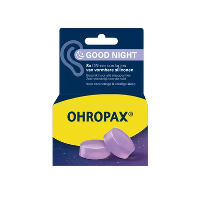 Ohropax oordoppen goede nacht