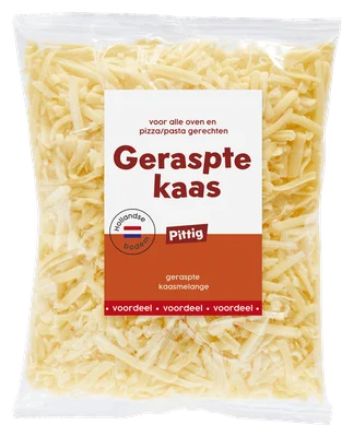 Neutraal Gouda Geraspte kaas pittig