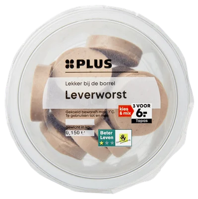 PLUS Antipasti slagersleverworst