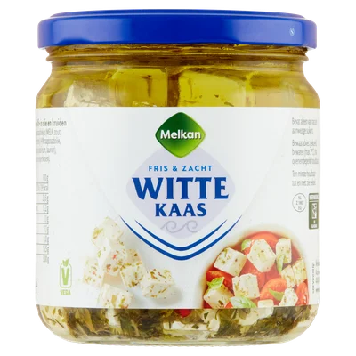 Melkan Witte kaasblokjes in olie met kruiden