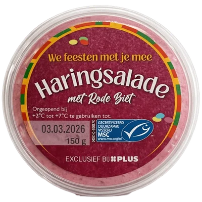StreekSelecties Haring salade met rode biet