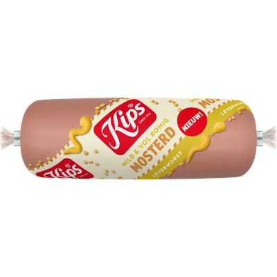 Kips Leverworst met mosterd