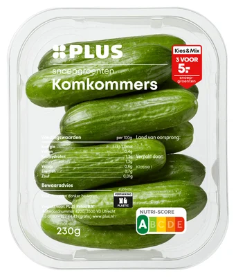 PLUS Snoepkomkommer