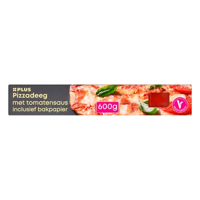 PLUS Pizzadeeg met saus