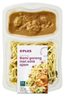 PLUS Bami Goreng met Saté Ajam
