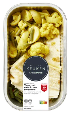 Uit de keuken van PLUS Roti Masala vegan