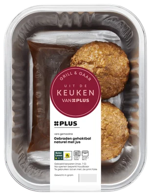 Uit de keuken van PLUS Krieltjes groenten gehaktbal