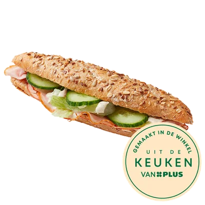 Uit de keuken van Witte baguette beenham honing mosterd