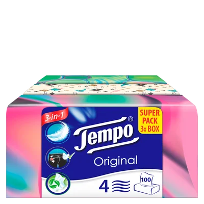 Tempo Original tissuebox 4-lgs