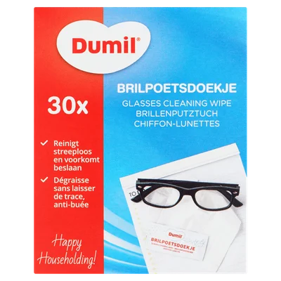 Dumil Vochtige brilpoetsdoekjes