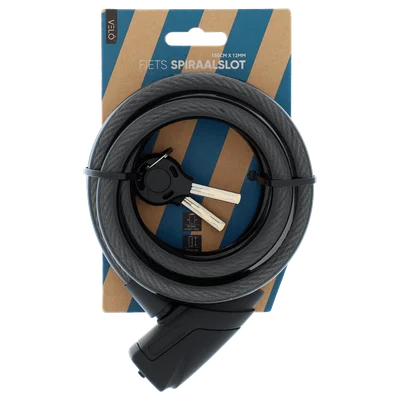 Velo Spiraalslot 12mm x 150 cm zwart