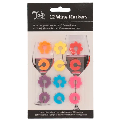 Tala Wijnglas Markers 12st.