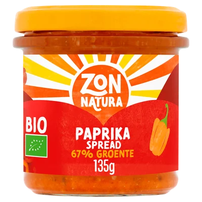 Zonnatura Groentespread paprika bio