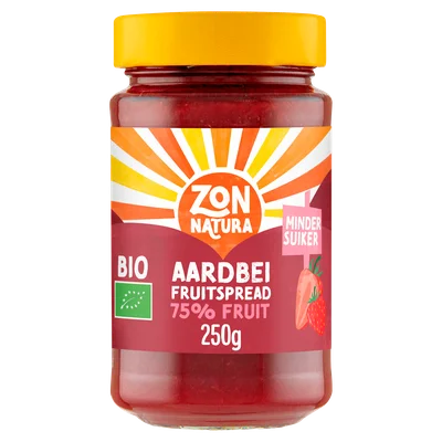 Zonnatura Fruitspread aardbei bio