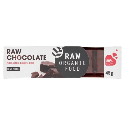 Raw Organic Food Choco reep puur bio