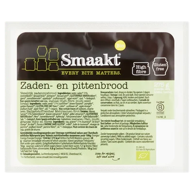 Smaakt Zaden- en pittenbrood bio