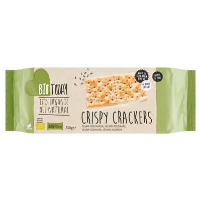 BioToday Crispy cracker sesam rozemarijn bio