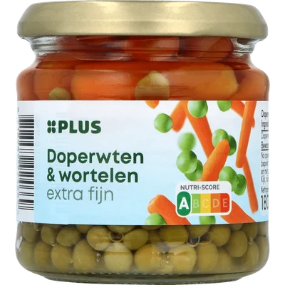 PLUS Doperwten en wortelen extra fijn