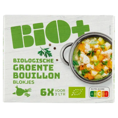 BIO+ Bouillon groente 6 blokjes