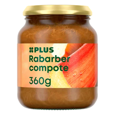 PLUS Rabarbercompote