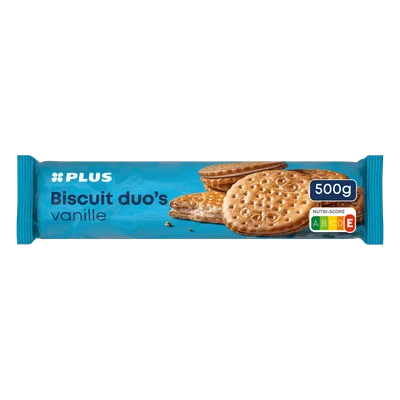 PLUS Biscuit duo's vanille