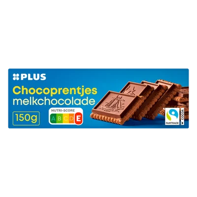 PLUS Chocoprentjes melk Fairtrade