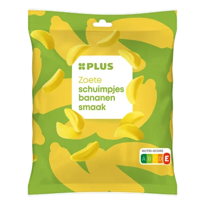 PLUS Snoep Banana Schuim