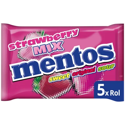 Mentos Strawberry 5-pack