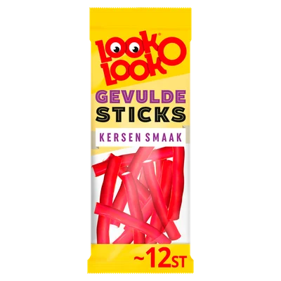 Look o Look Look-O-Look Gevulde Kersen Sticks