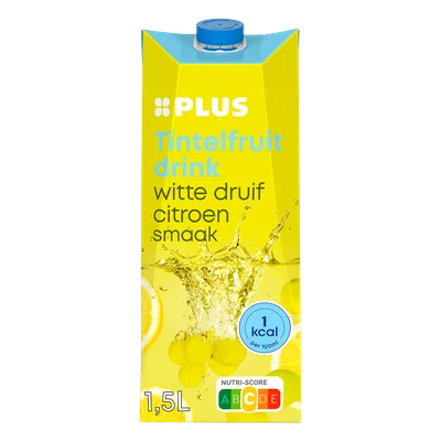 PLUS Tintelfruit 1kcal witte druif citroen