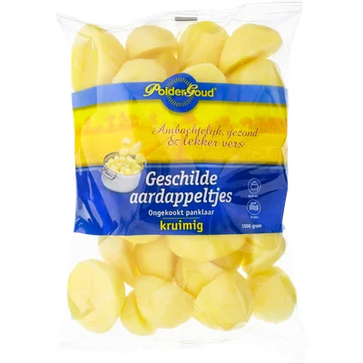 Poldergoud Geschilde aardappeltjes Kruimig ongekookt