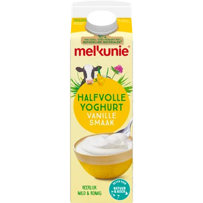 Melkunie Halfvolle vanille yoghurt