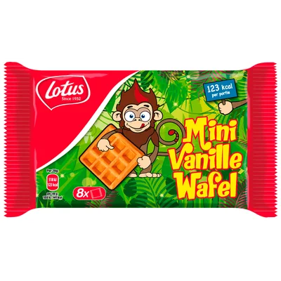 Lotus Mini vanille wafels 8 stuks