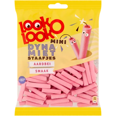 Look O Look Mini dynamietstaafjes aardbei smaak