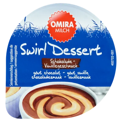Omira Pudding chocolade- en vanille