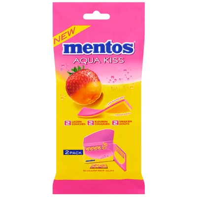Mentos Aqua kiss strawberry 2-pack