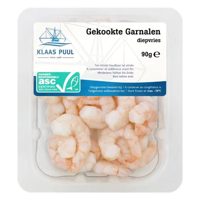 Klaas Puul Gekookte garnalen