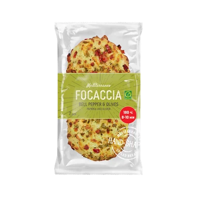 Boboli Duo focaccia paprika & olijf