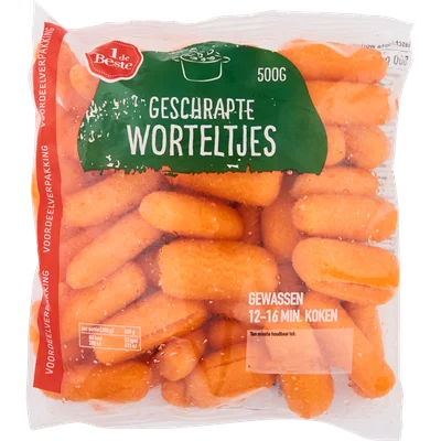 1 de Beste Wortelen geschrapt voordeel verpakking