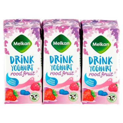Melkan Drinkyoghurt rode vruchten