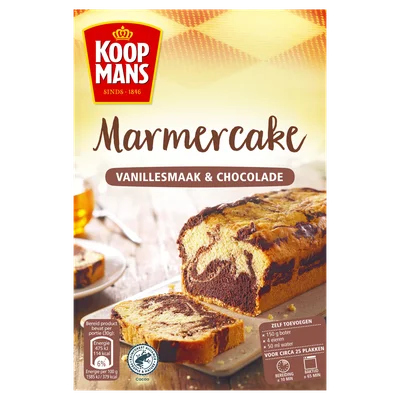 Koopmans Marmercake mix vanille-chocolade