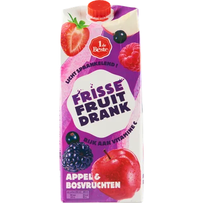1 de Beste Frisse fruitdrank appel-bosvruchten