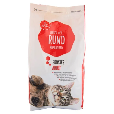 1 de Beste Knabbelmix vlees adult
