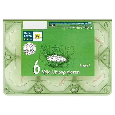 Vrije uitloop eieren wit M