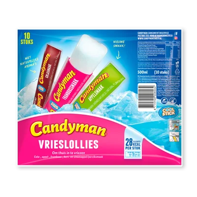 Candyman Vrieslollies 10x5cl