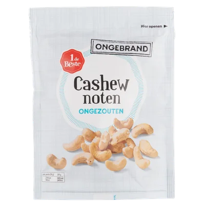 1 de Beste Cashewnoten ongebrand ongezouten