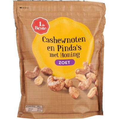 1 de Beste Cashewnoten en pinda's met honing