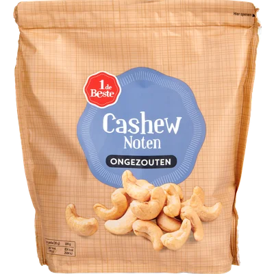 1 de Beste Cashewnoten gebrand ongezouten